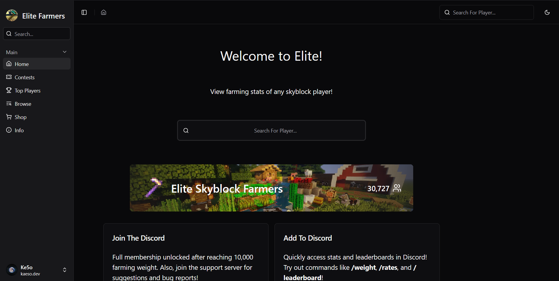 Elite Farmers Website