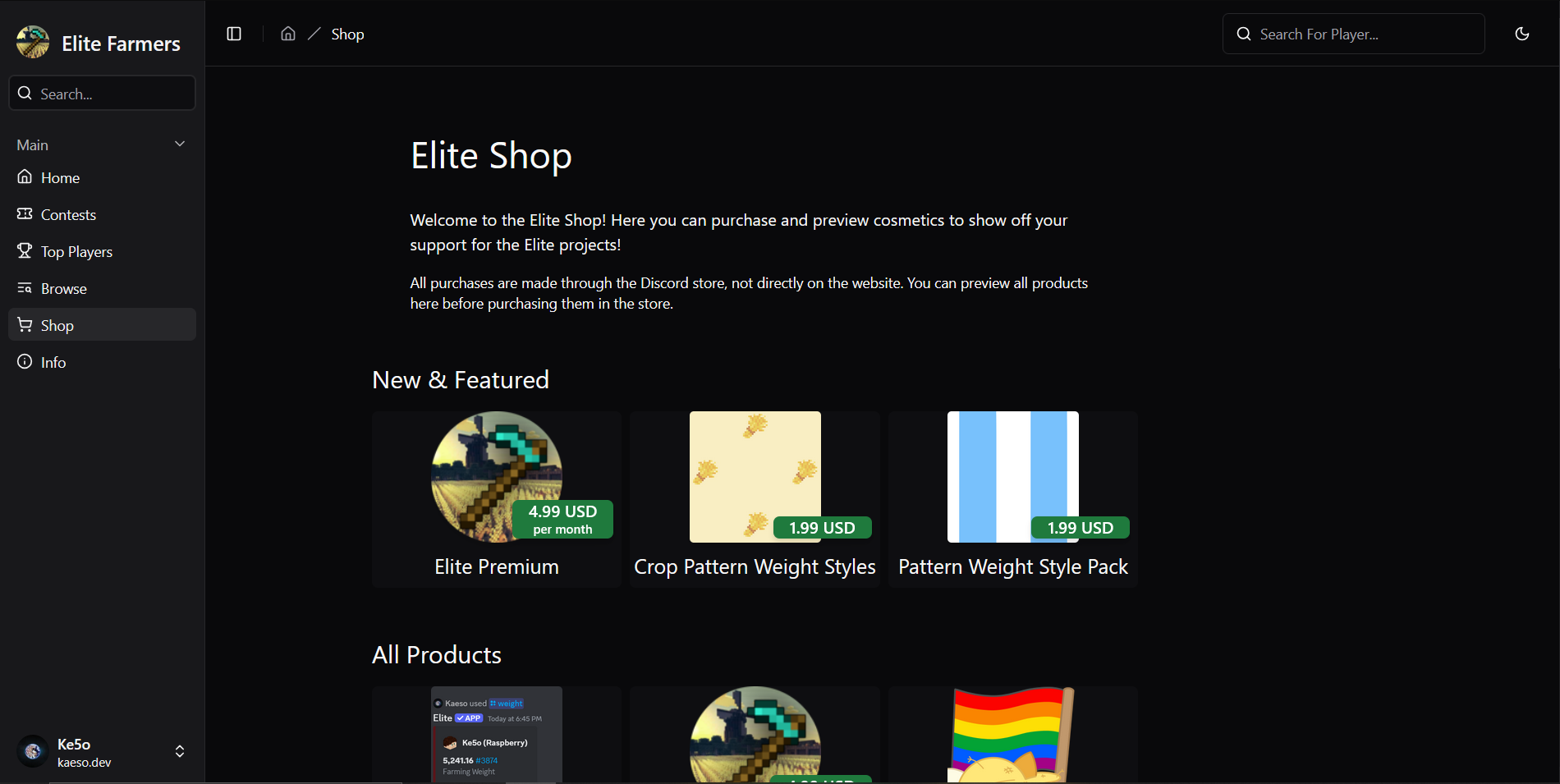 Elite Farmers Website